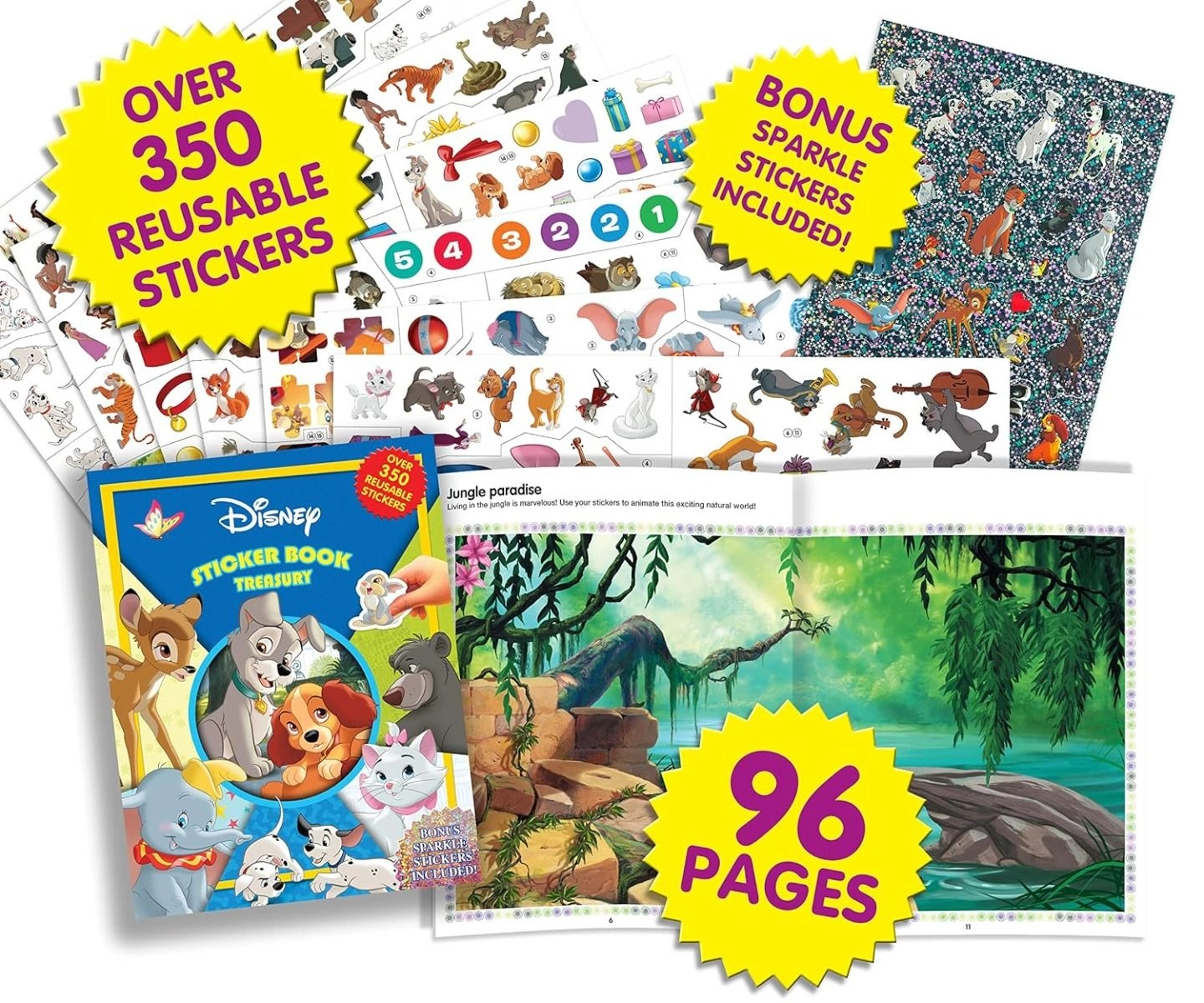 Disney Animal Classics Sticker Book Treasury 350 pcs