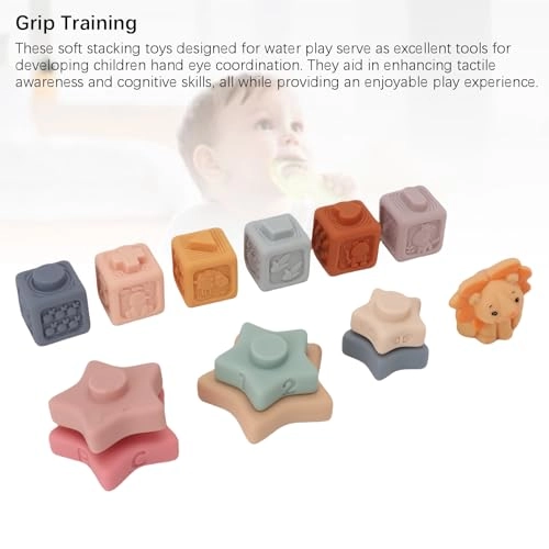 Soft Stacking Building Blocks - Lion 12 pcs