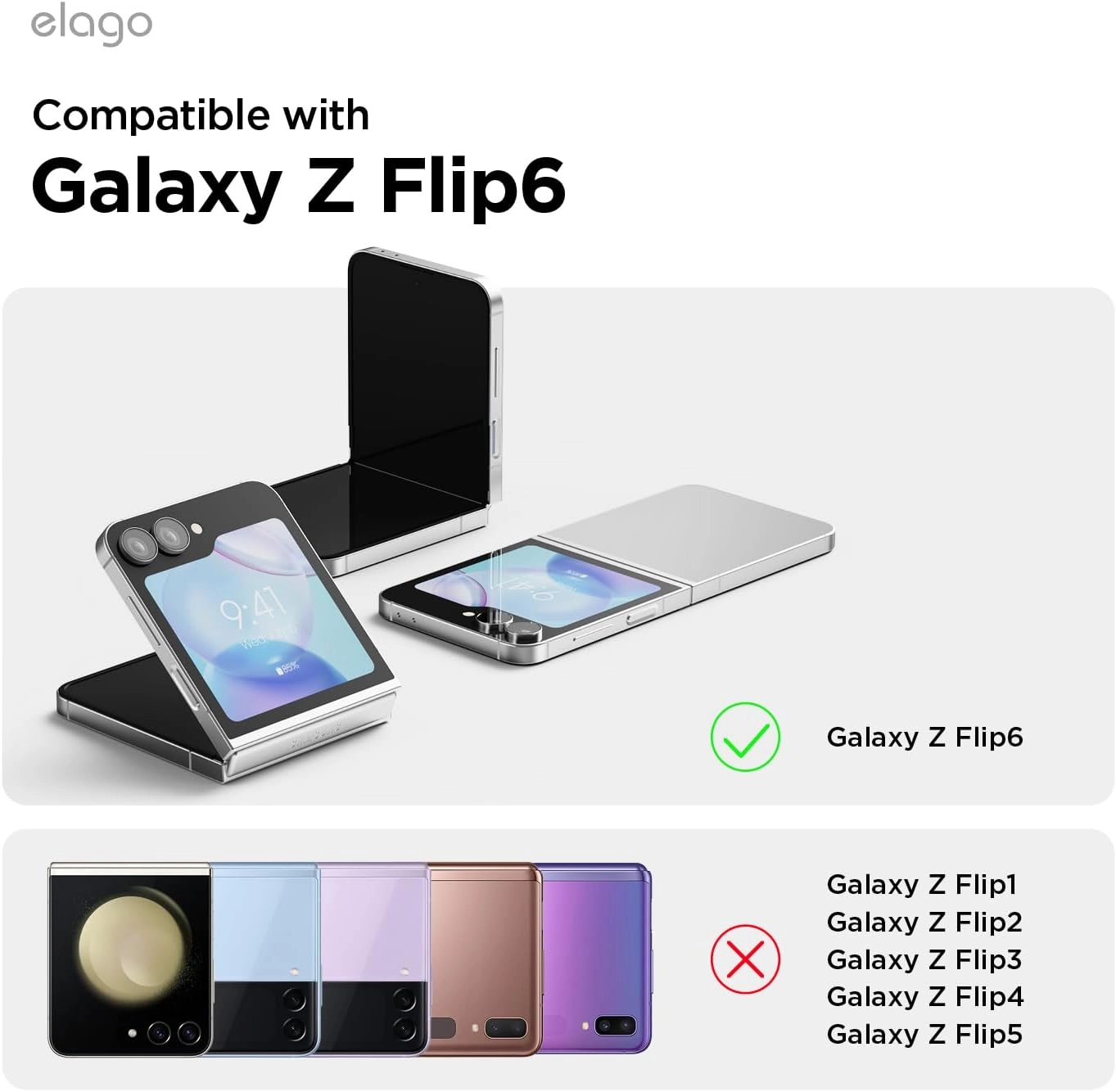 Flip Cover Mobile Case with MagSafe for Samsung Galaxy Z Flip6