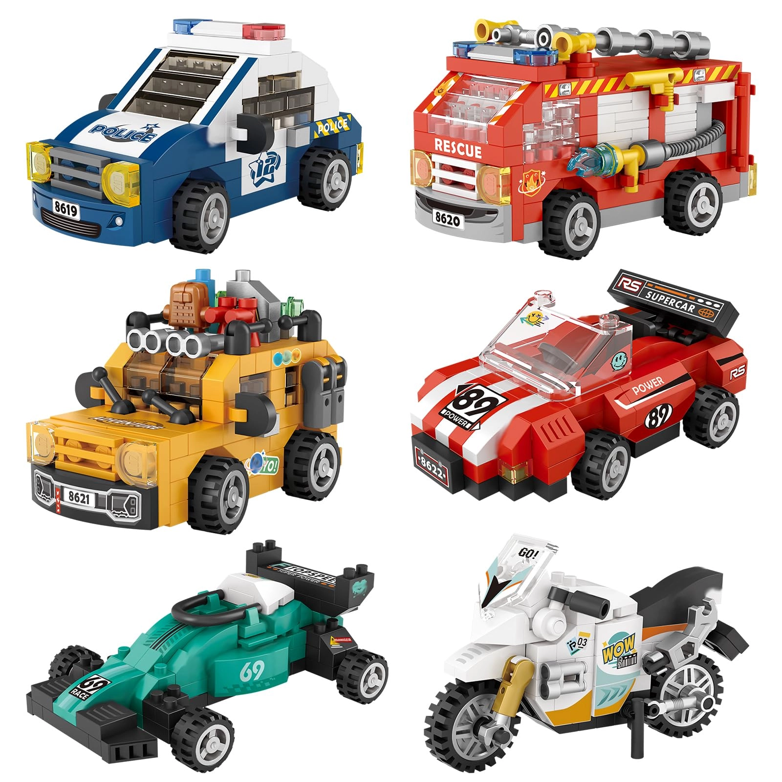 MEIEST Mini Vehicle Building Blocks - Series 2 Pack