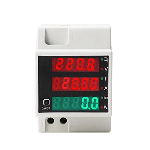 Digital Energy Meter - AC80-300V 100A DIN Rail