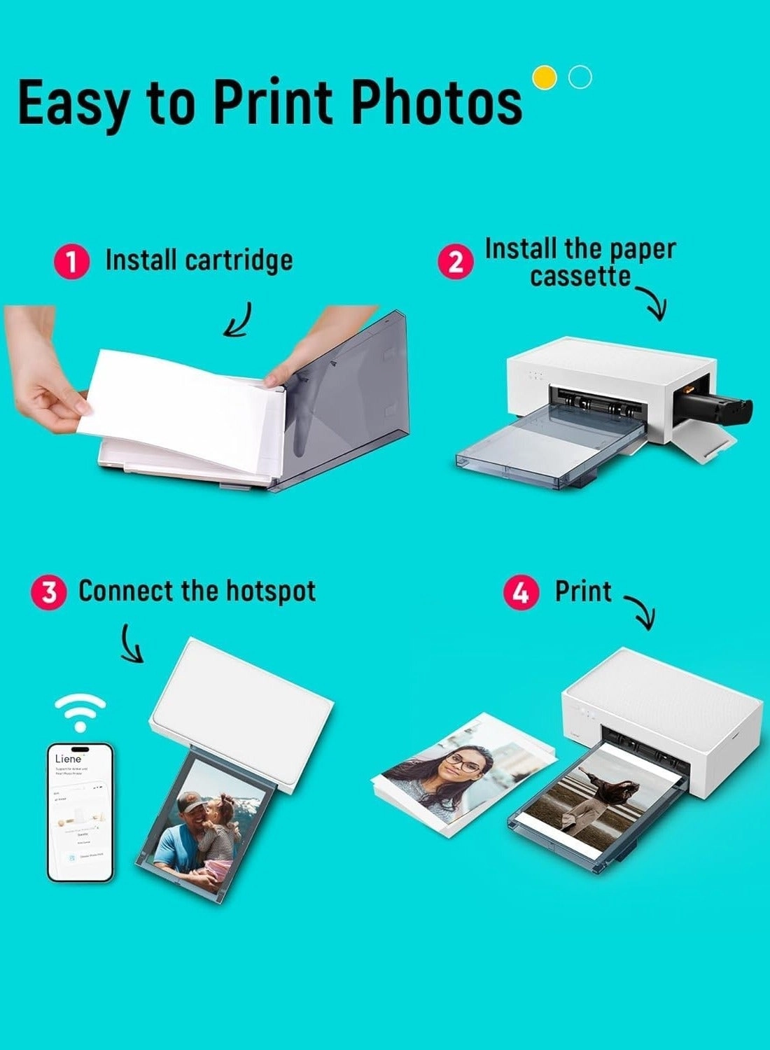 Portable Photo Printer - 4x6 inch