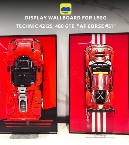 Display Wallboard for LEGO Technic Ferrari 488 GTE 42125 - Aluminium