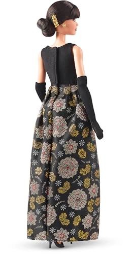 Rita Moreno Collectible Doll - Tribute Collection Black & Gold Gown Doll Stand