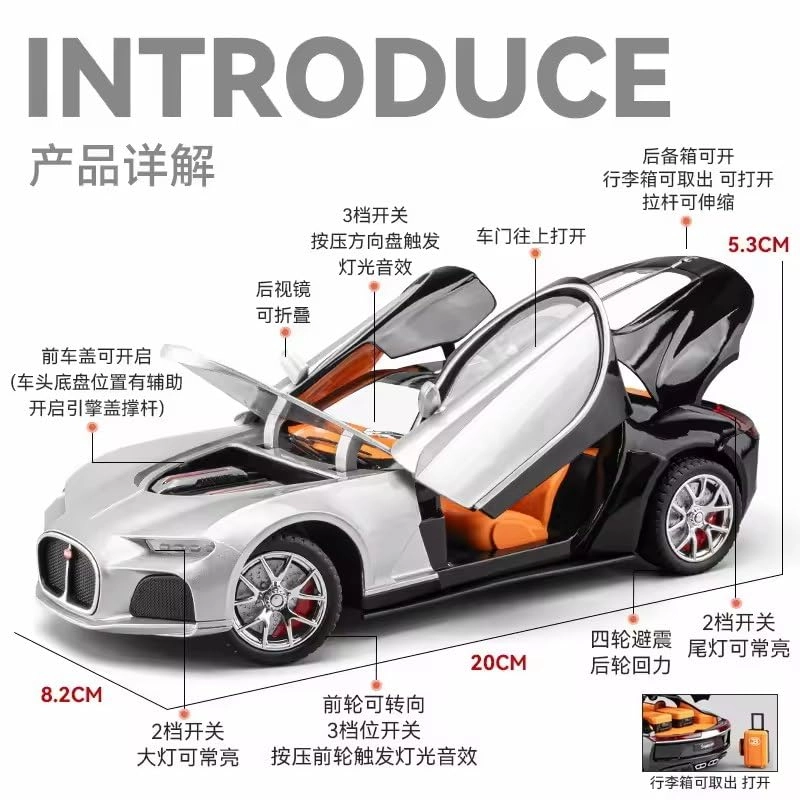 BUGGATI ATLANTIC - 1:24 1pcs