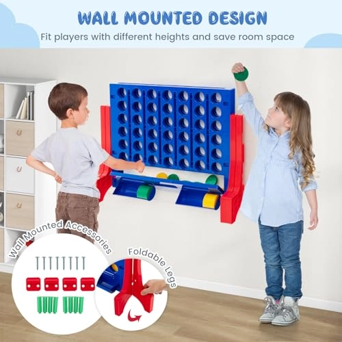 Giant Four in a Row - Wall Mounted Jumbo 42 Chesses