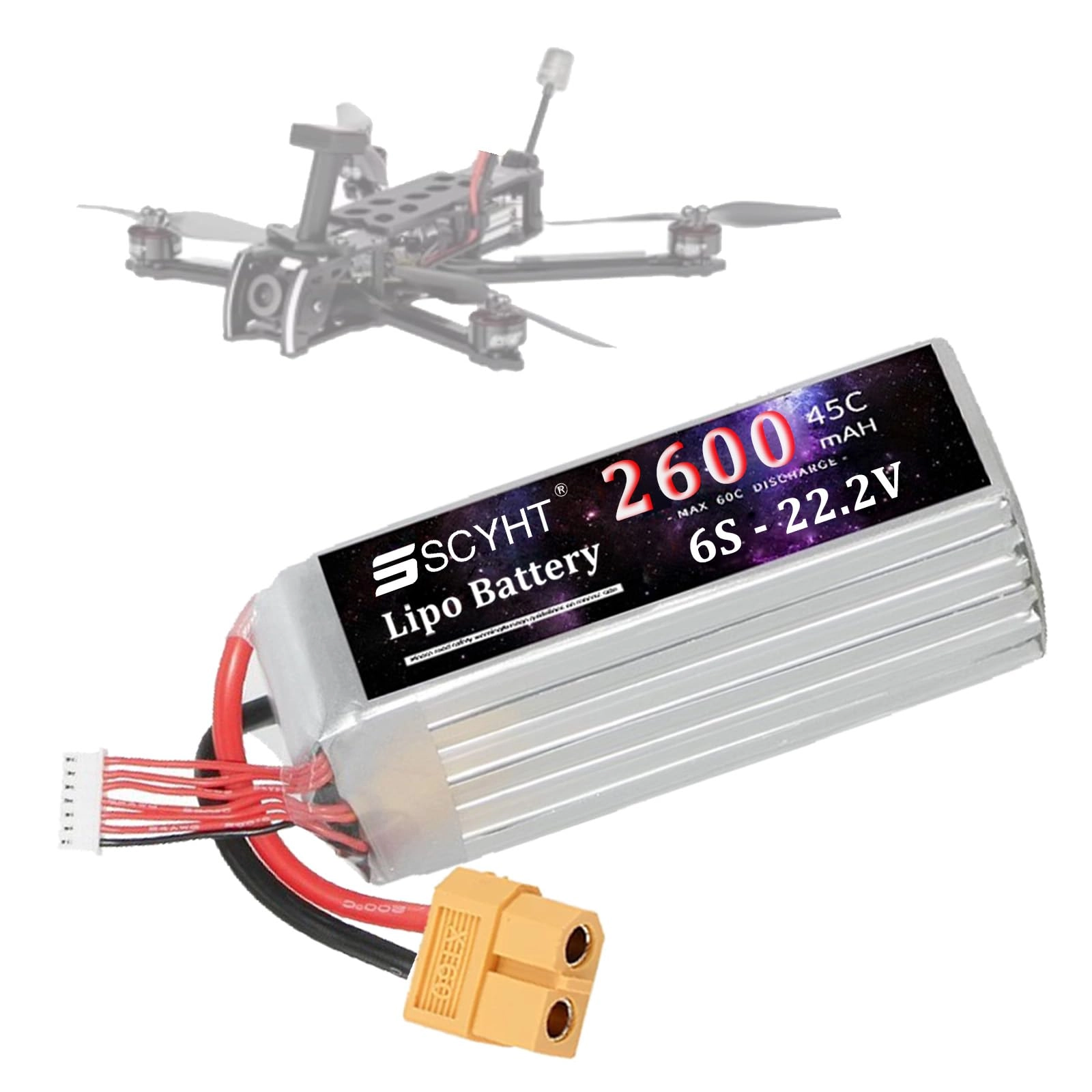 6S Drone battery - 2200mAh 2600mAh 2700mAh 3000mAh