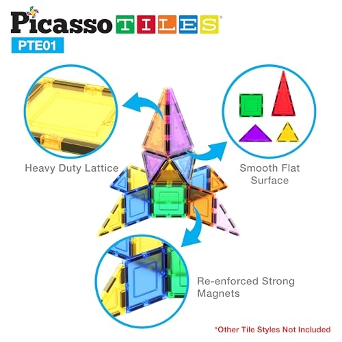 Magnetic Building Block Set - 12pcs