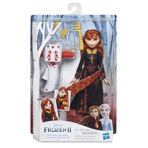 Anna Hair Play Doll - Plastic Red Hair Frozen 2 Ages 5+