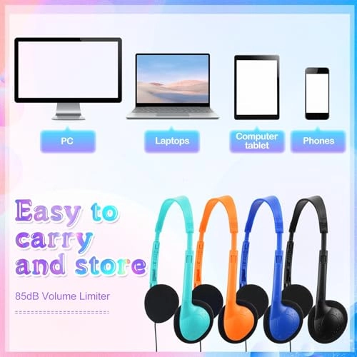 100 Pack School Headphones - Wired Headphone