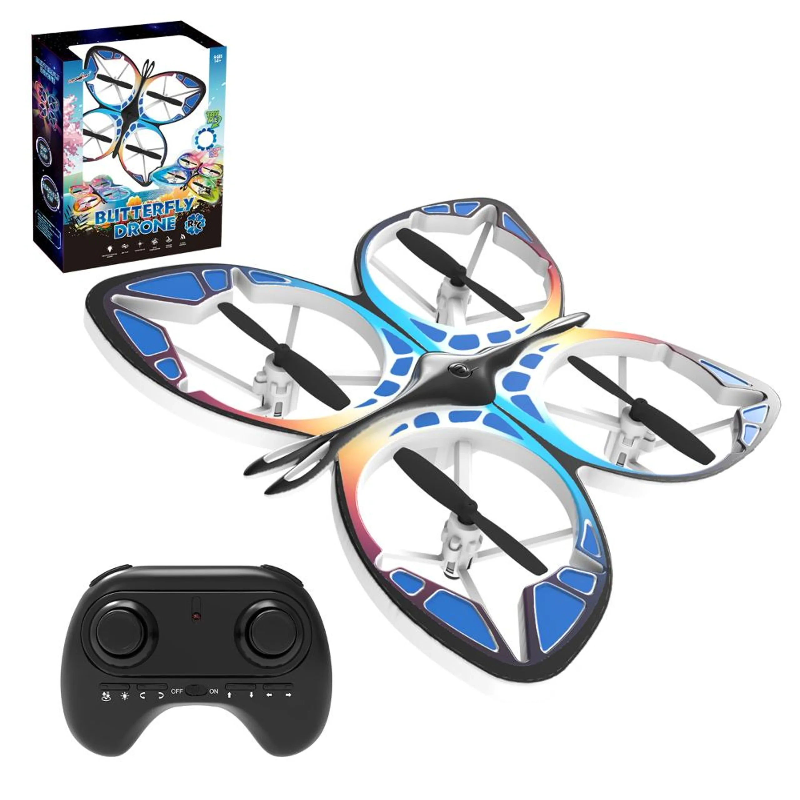 SAM TOYS Butterfly Drone - 2.4GHz LED Lights