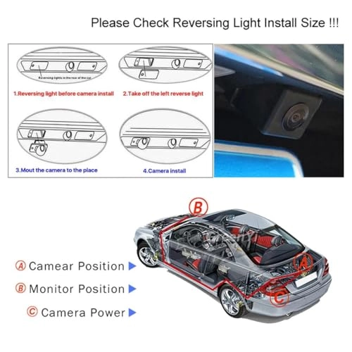 Wide Degree CCD NTSC Car Rear View Reverse Parking Camera - Night vision