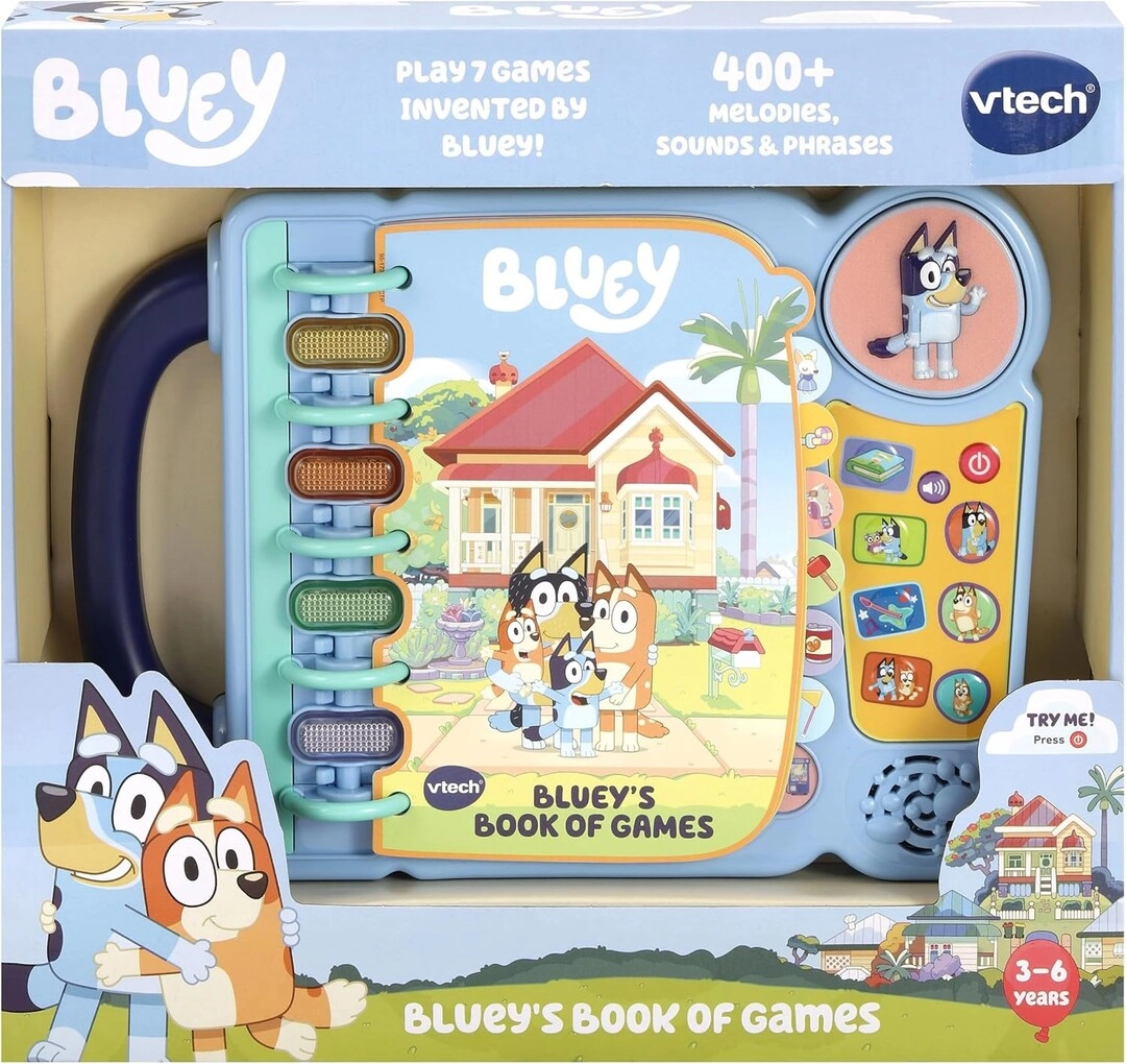 COLOR LAND CHILDRENS TOYS CENTER LLC Bluey’s Book Of Games - 3, 4, 5, 6 Years