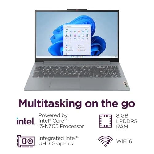 IdeaPad Slim 3i - 15.6'' Core i3-N305 8GB DDR5 128GB UFS