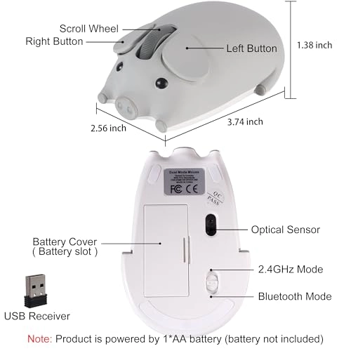 Wireless Bluetooth Mouse - Bluetooth USB