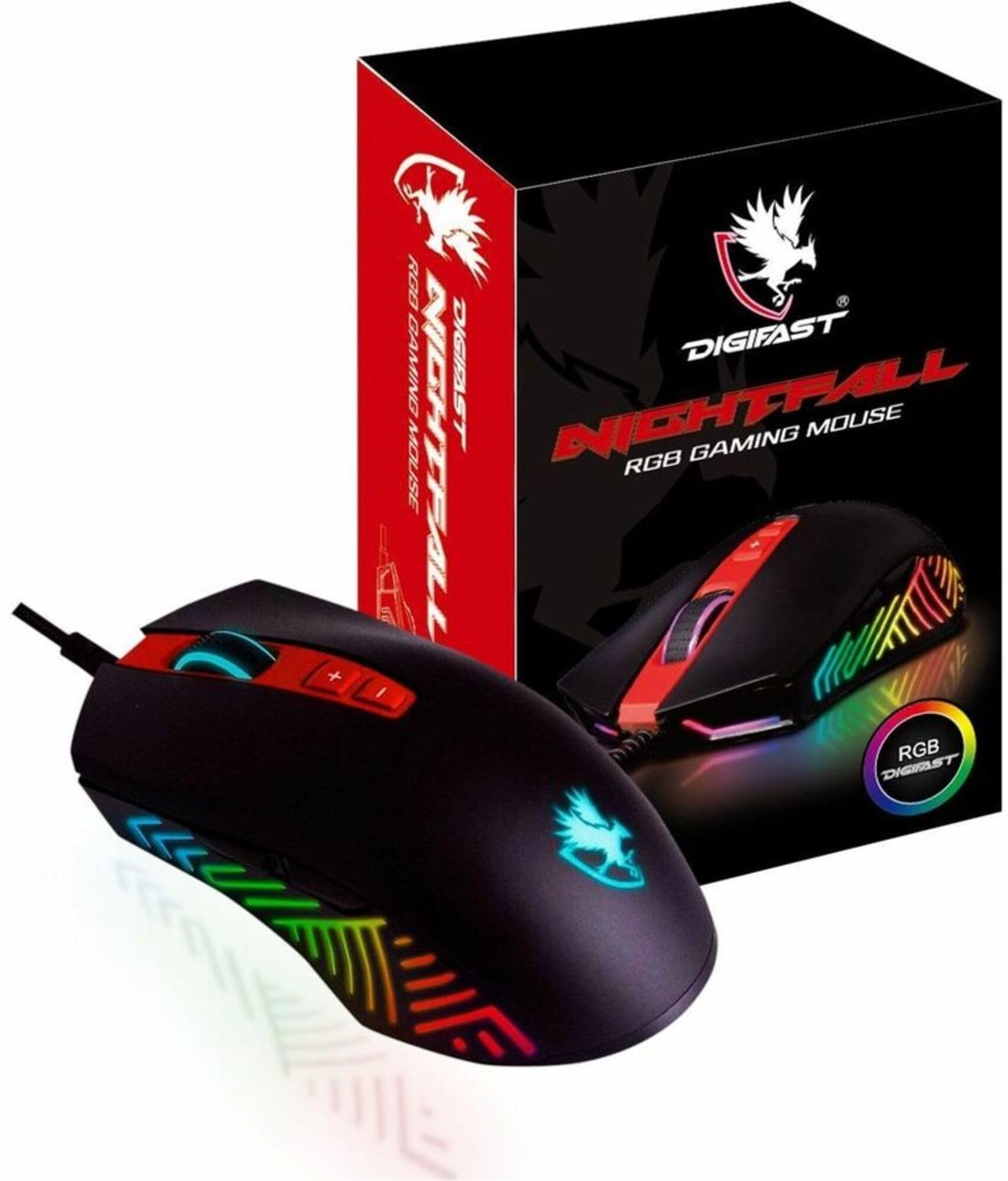 Digifast Nightfall NF15 RGB Gaming Mouse - USB