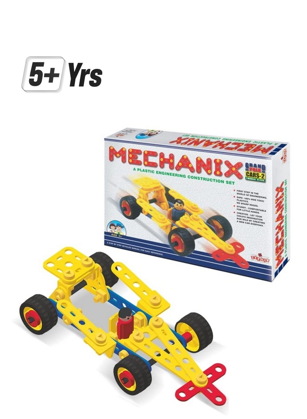 MECHANIX Plastic Cars-2 - Stem Construction 5+ Years