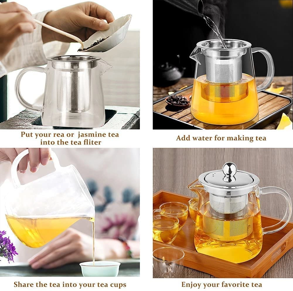 Borosilicate Glass Tea Pot - 750ML