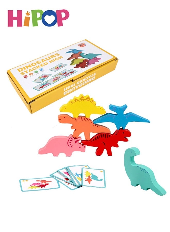 HIPOP Dinosaur Stacking Game - 3-10 years old