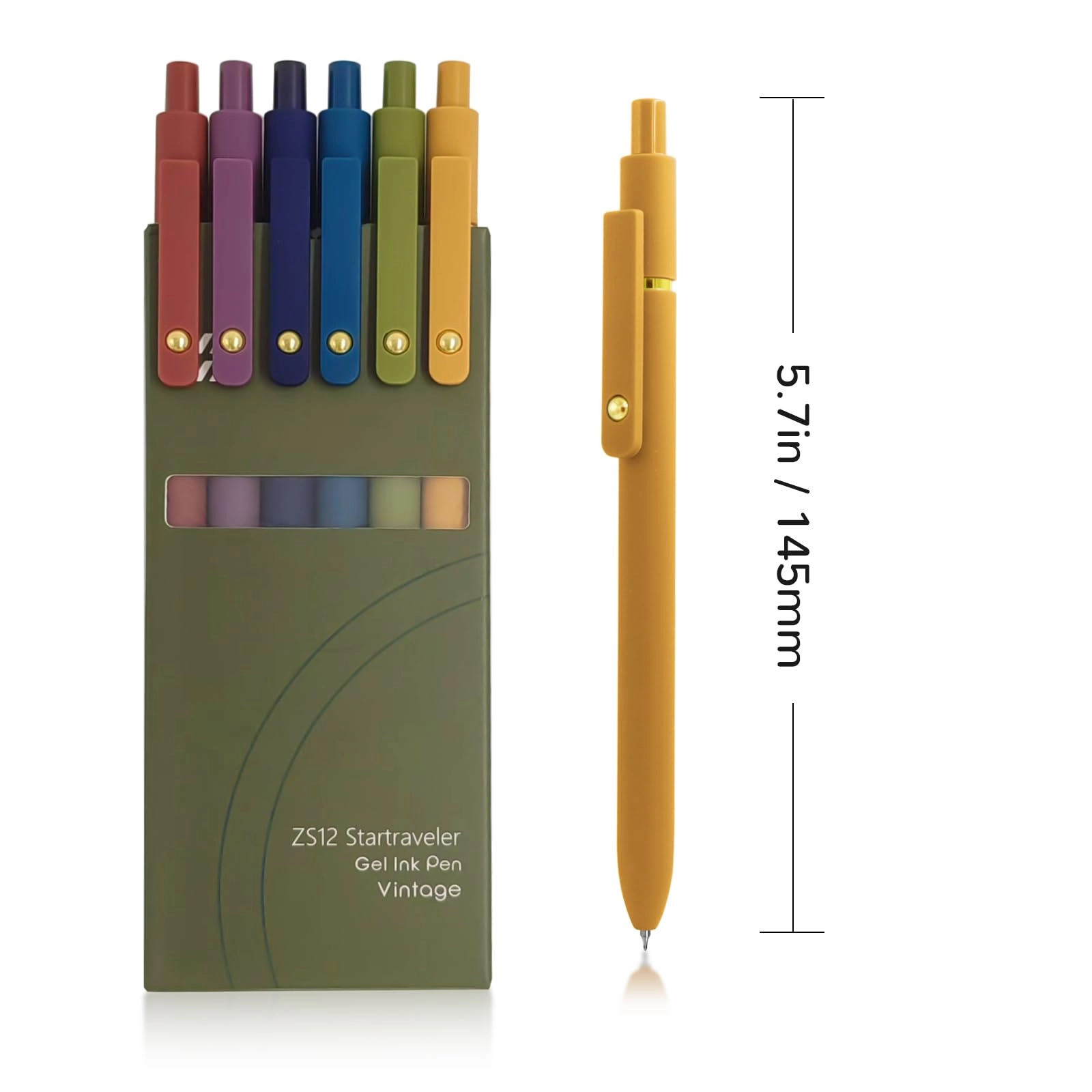 Color Pens - 6 Pcs 0.5mm