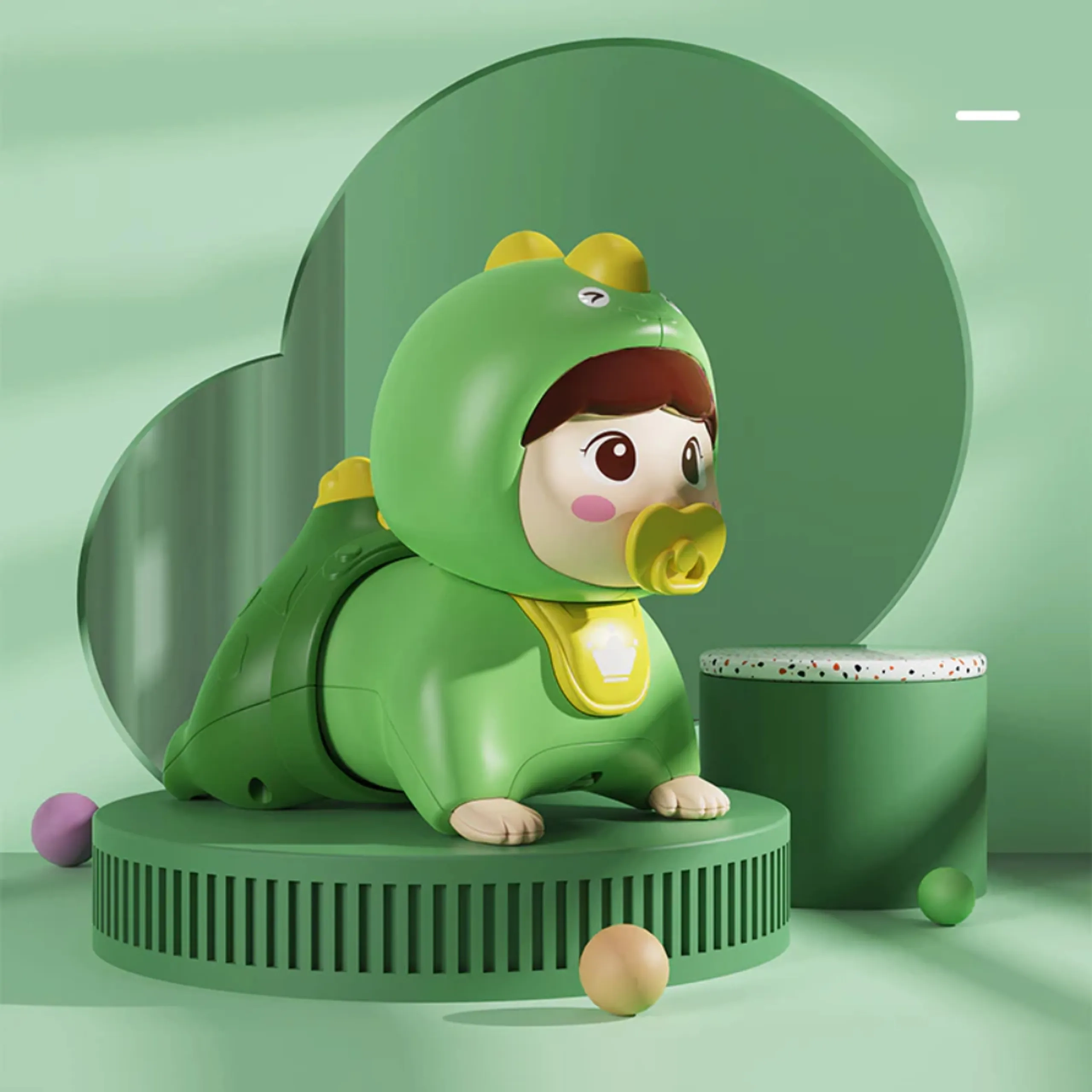 Huanger Dinosaur Crawling Doll - 3 months+