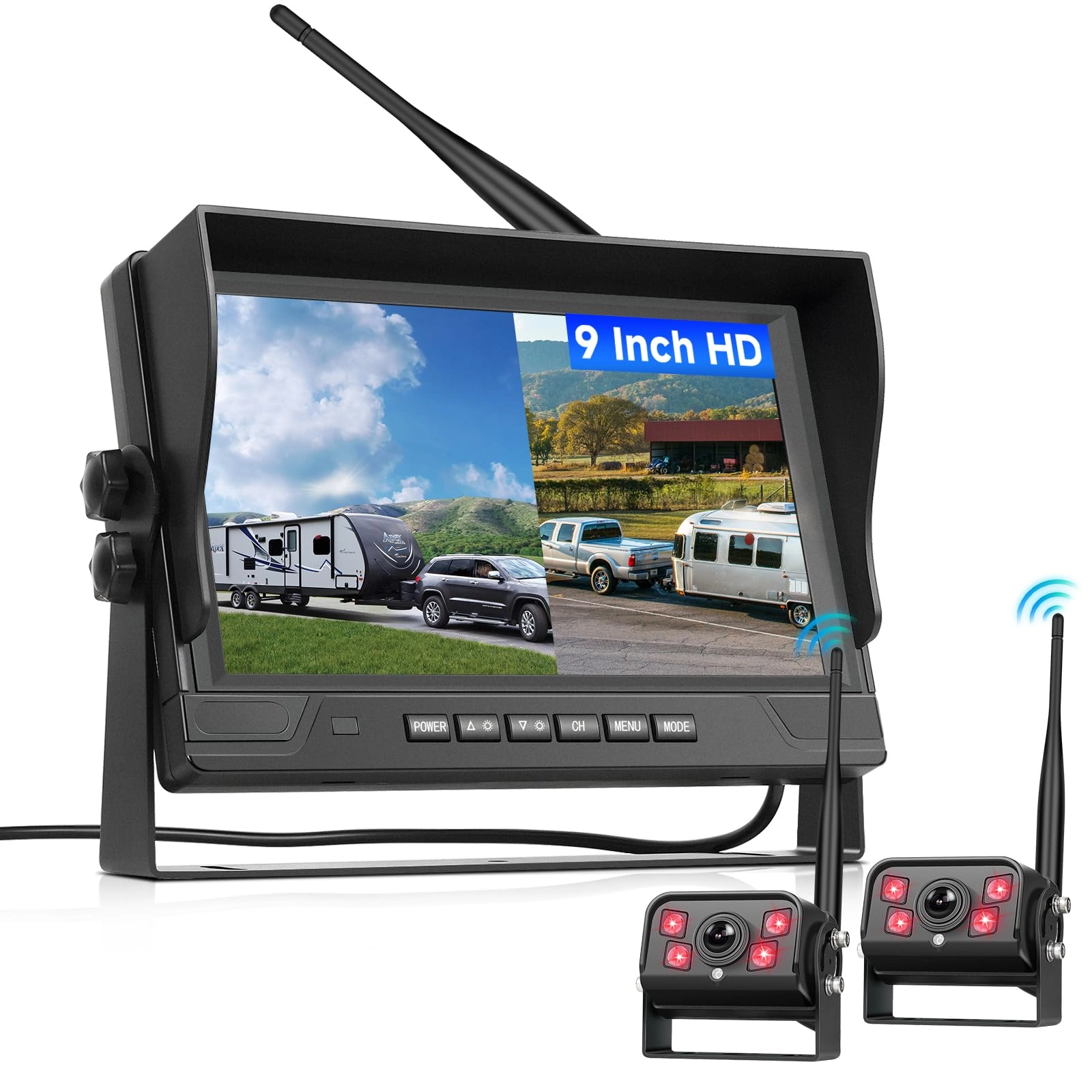 VECHTEL Rear View Camera Kit - Night vision Wireless 720P