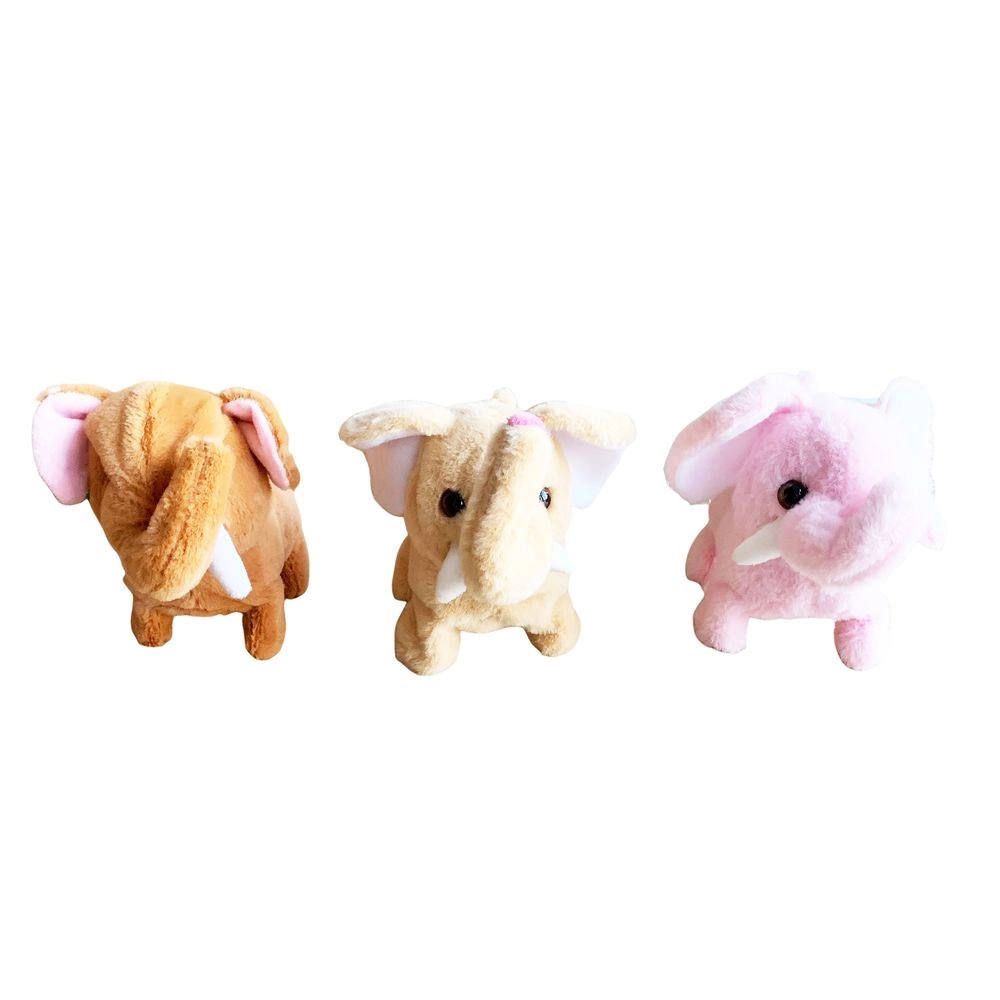 Galaxy Toys Electronic Walking Plush Elephant - Color May Vary 1 Pc