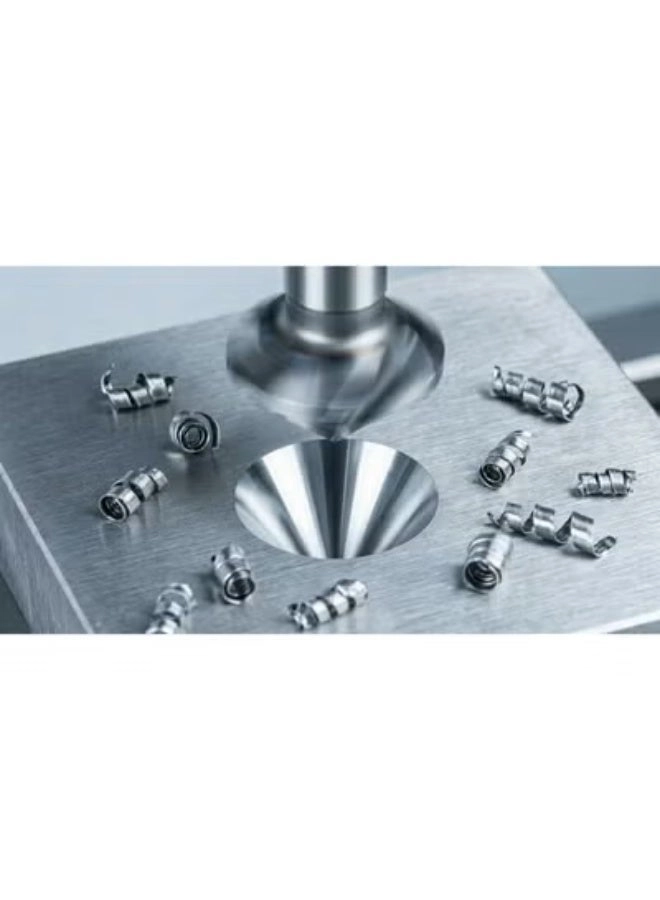 Countersink HSS-E Co5 90° DIN 335C Spiral Flute - Carbon Steel 5 pcs 6,3 - 25mm