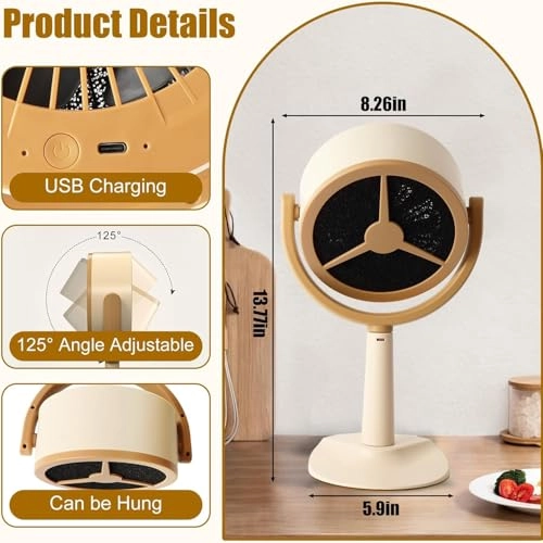 Tabletop Range Hood - 3000mAh White