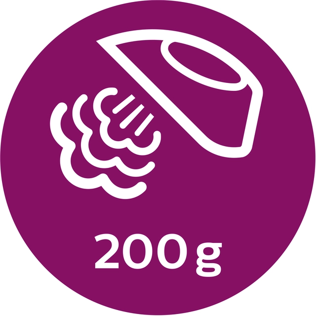 Up to 200 g steam boost blasts stubborn creases