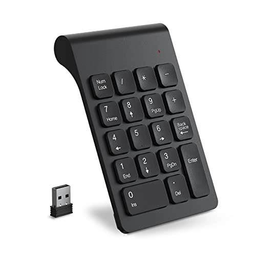 18K-W-Numeric-Keypad - 2.4G Wireless Black
