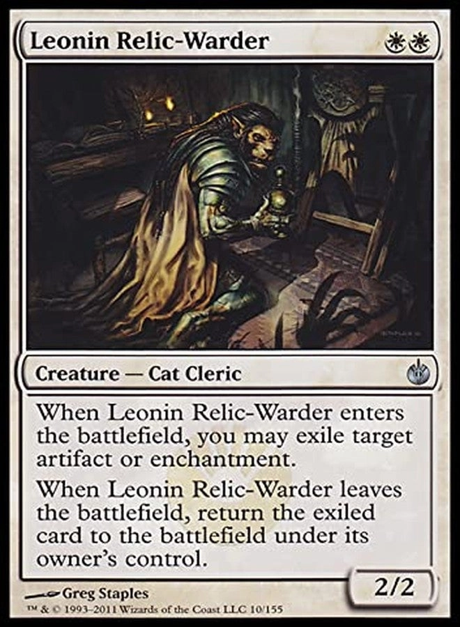 Generic Magic: The Gathering: Mirrodin Besieged - Leonin Relic-Warder