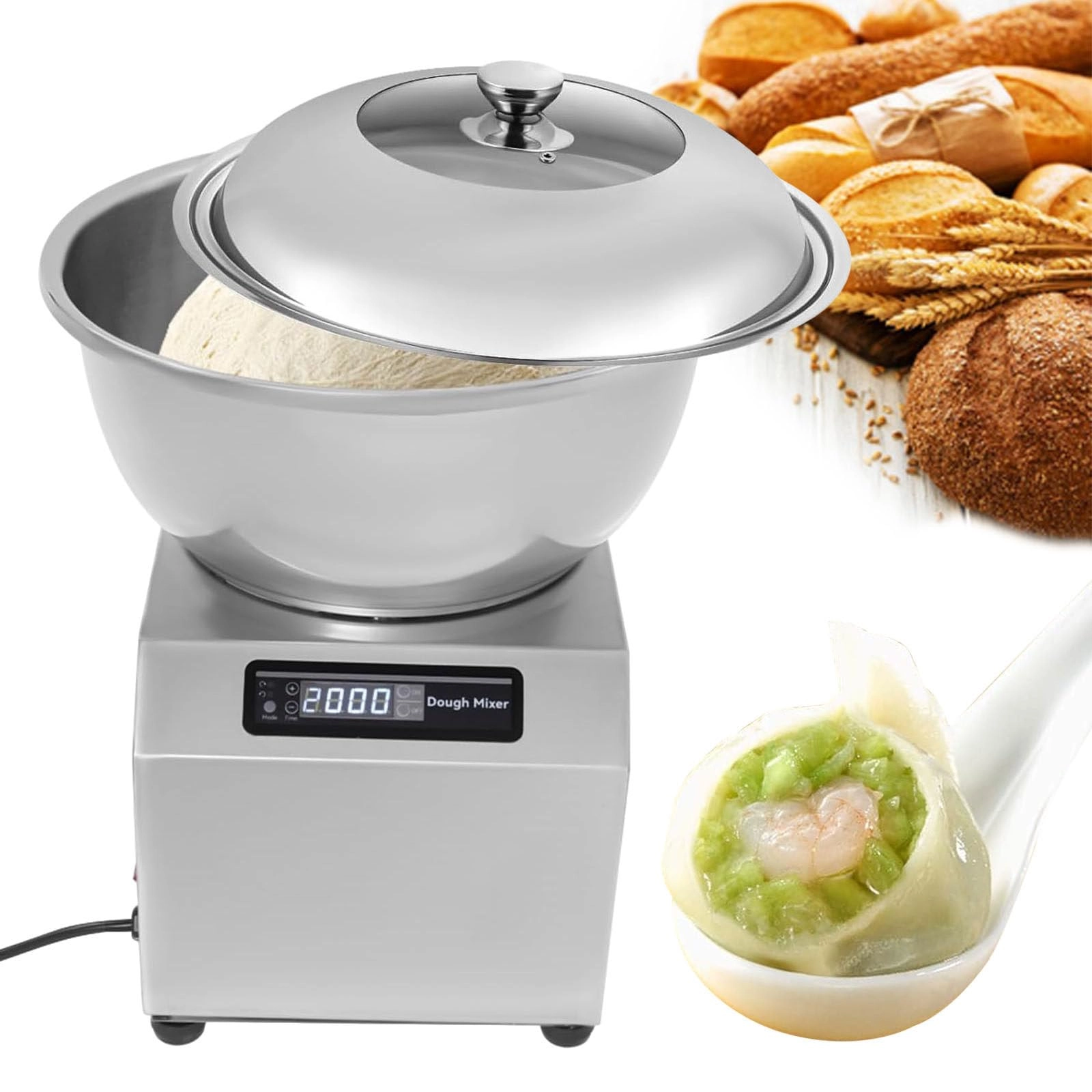 Dough Mixer - 11.02LBS/5KG 1800W