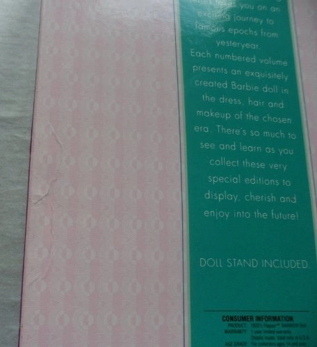 Barbie Great Eras Flapper - 1920's 1993 Collector Edition Ages 10+