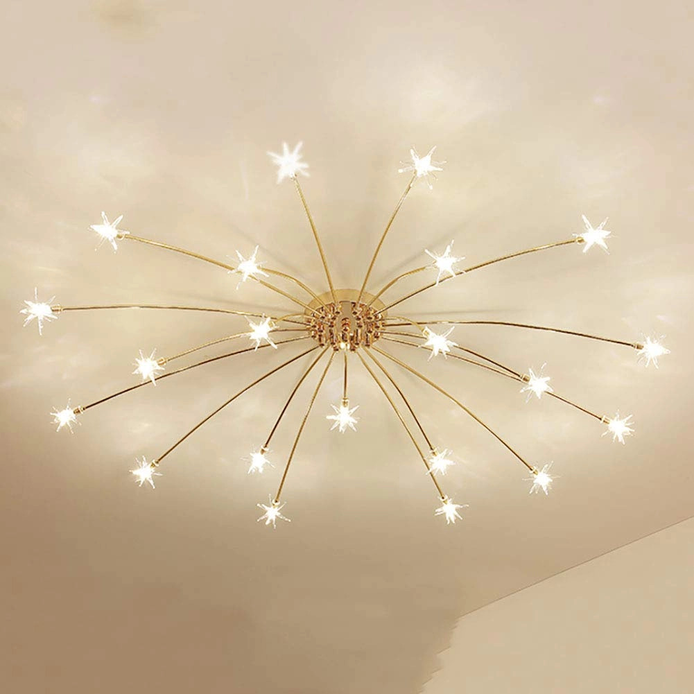 Nordic Art Stars Ceiling - G4 21 head Black and white light