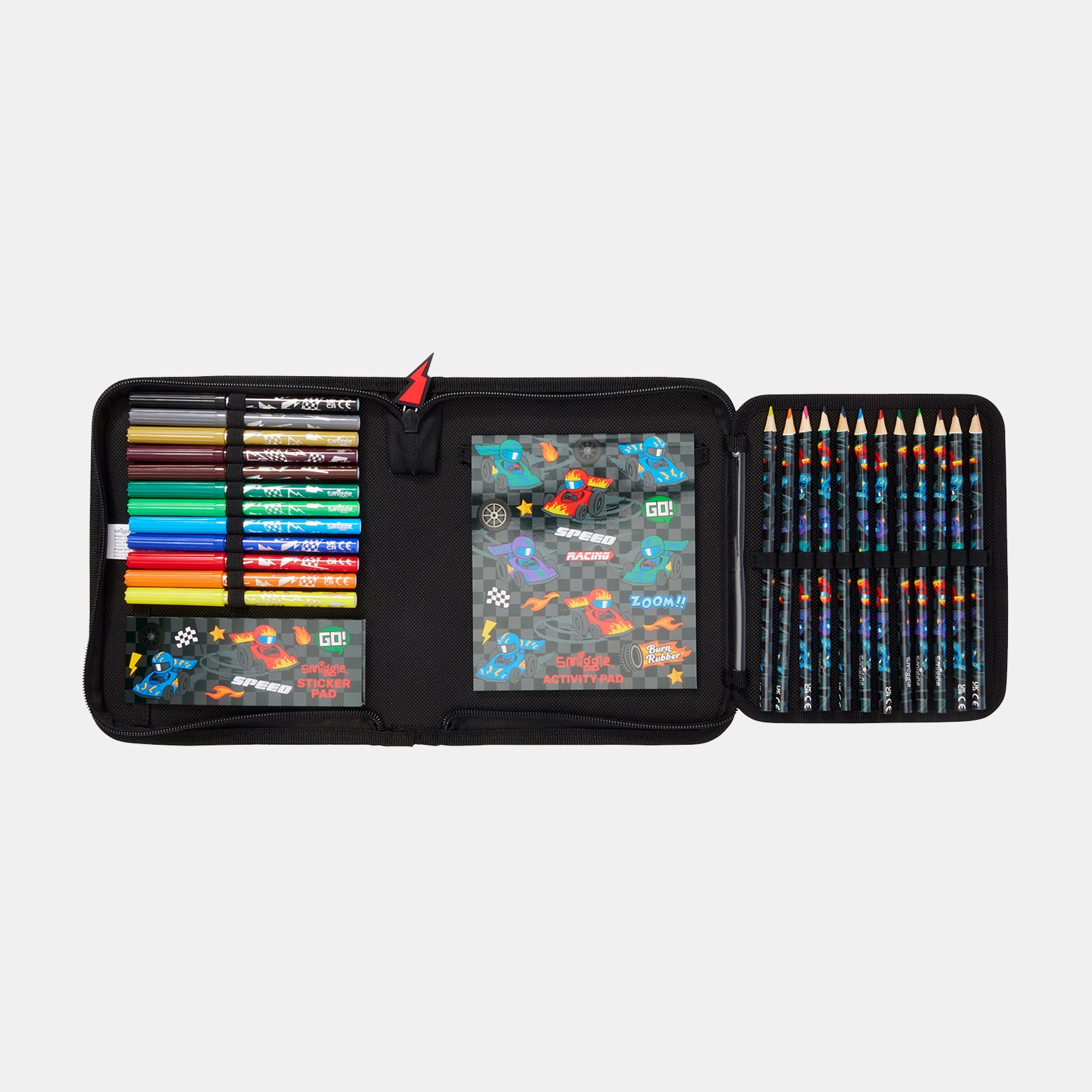 Pals Junior Stationery - Zip Pencil Case 12 x Coloured Pencils Gift Pack