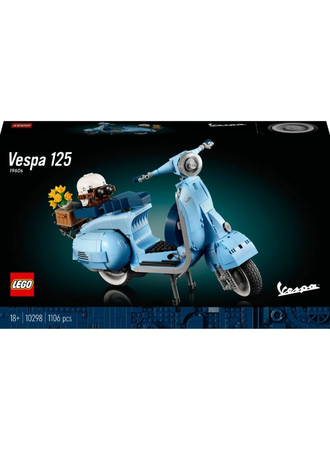Vespa 125 (10298) - 1106 pieces pastel blue