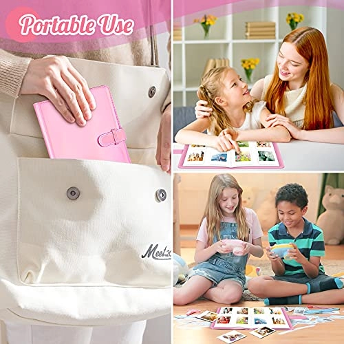 3.5x2.3" 256 Pockets PU Leather Photo Album