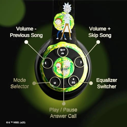 Rick and Morty Bluetooth Headphones Wireless Headphone