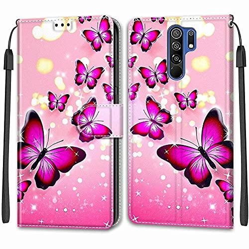 Wallet Case for Xiaomi Redmi 9 - PU Leather + Tpu