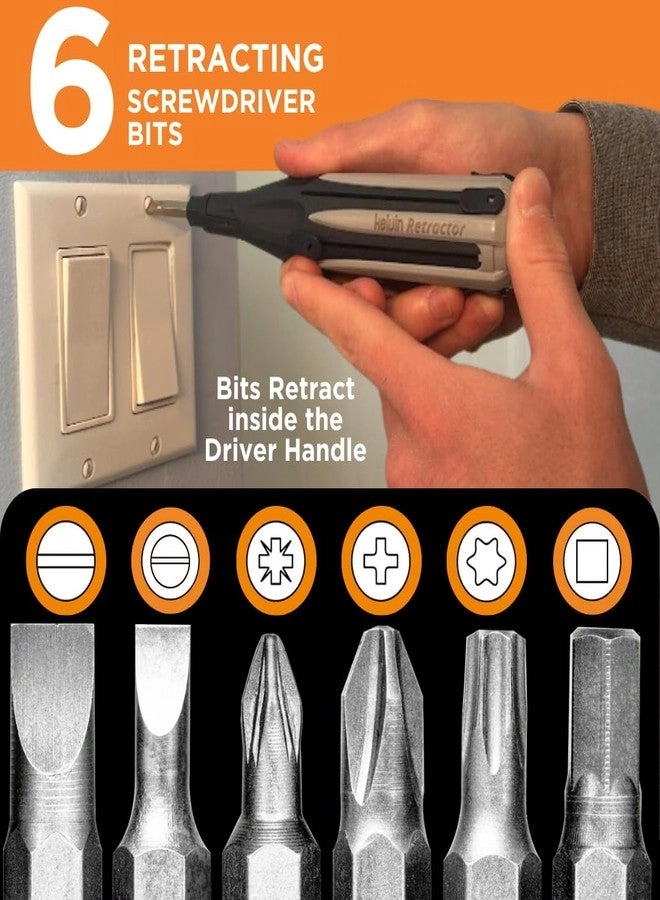 Retractor Mini Precision Multi-Bit Screwdriver (6 Pcs)