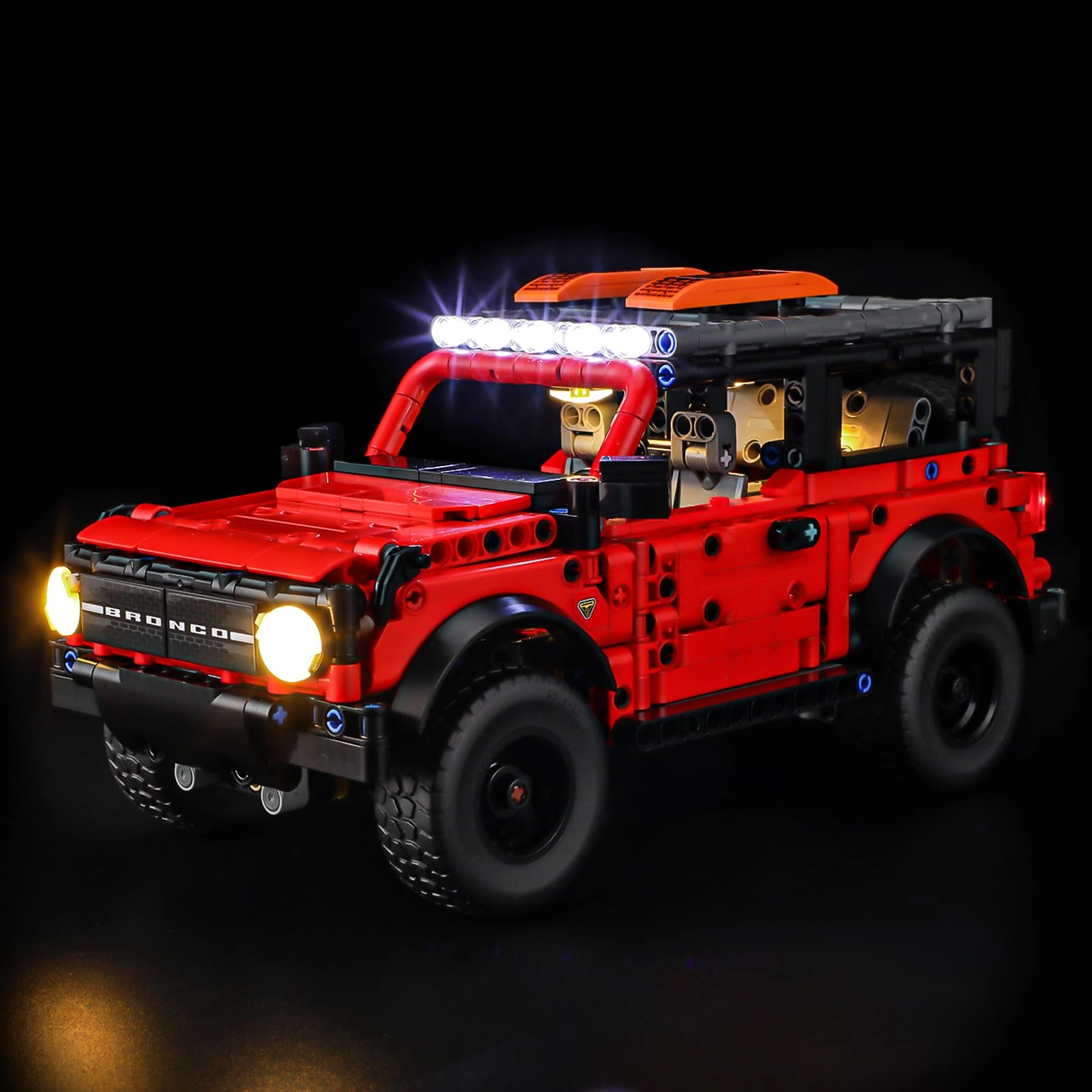 BRIKSMAX Light for Lego Ford Bronco Offroader - red LED light kit