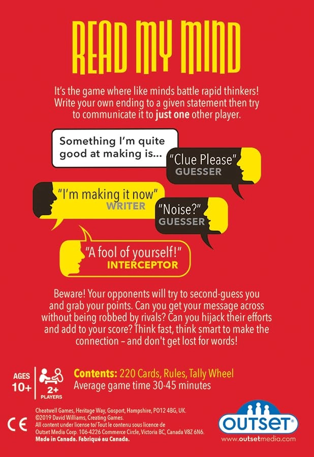 Read My Mind - Card Game