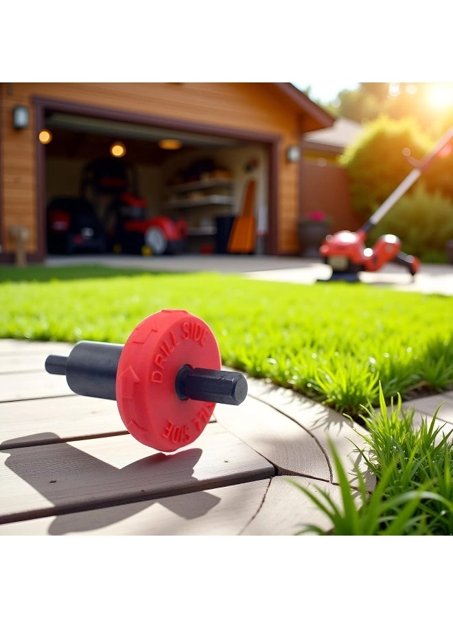 Jump Start Electric Engine Drill Bit Adapter - Red and Black