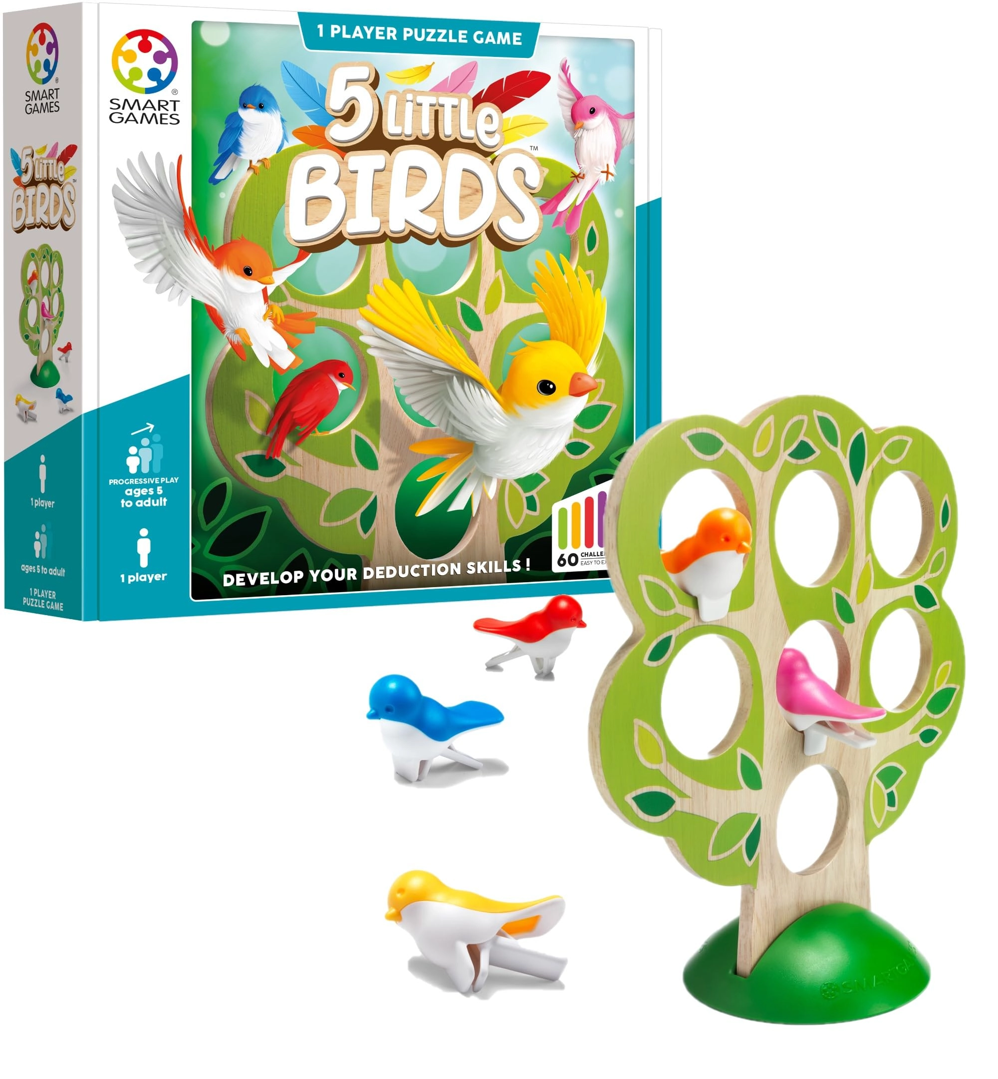 SmartGames 5 LITTLE BIRDS - 5 years and up