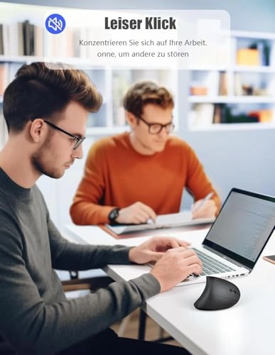 Vertical Ergonomic Optical Mouse - Bluetooth Wi-Fi