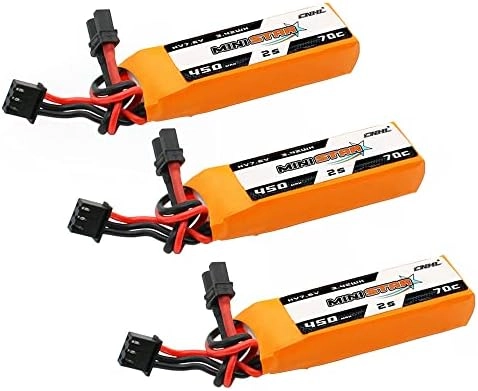 CNHL Lipo Battery - 450mAh 2S 7.6V 70C XT30U Plug Pack