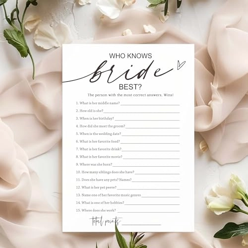 Who Knows The Bride Best - 25