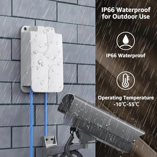 4 Port PoE Extender - 44-57V 24W 3 IEEE802.3af/at 10/100Mbps 30W