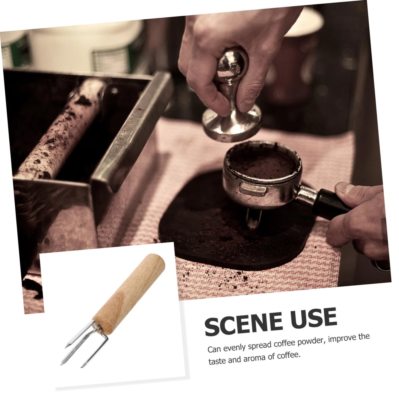 Espresso Tamper + Stirrer + Distribution Tool Stand